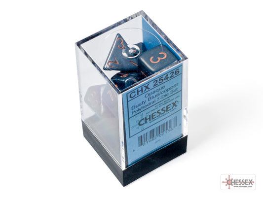 7-Die Set Opaque: Dusty Blue/Copper