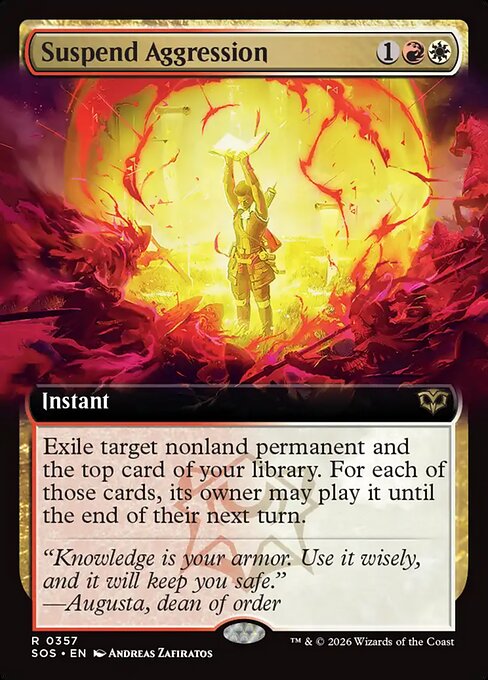 Suspend Aggression (Extended Art) - Secrets of Strixhaven