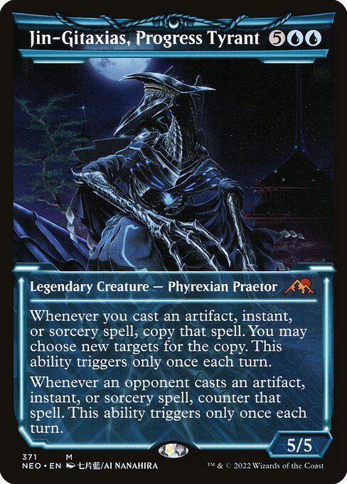 Jin-Gitaxias, Progress Tyrant (Showcase) - Kamigawa: Neon Dynasty