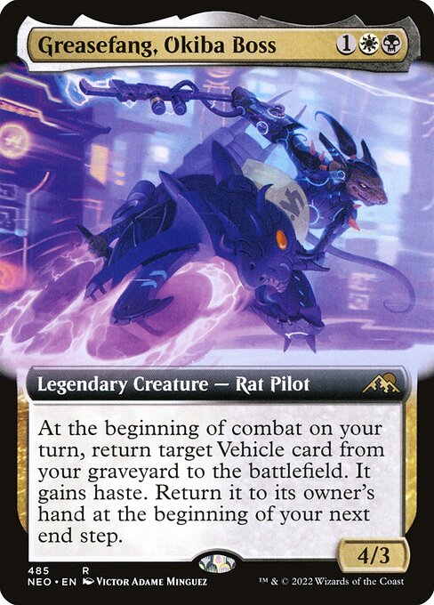 Greasefang, Okiba Boss (Extended Art) - Kamigawa: Neon Dynasty
