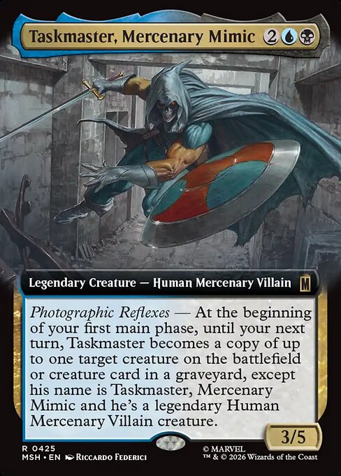 Taskmaster, Mercenary Mimic (Extended Art) (Foil) - Marvel Super Heroes
