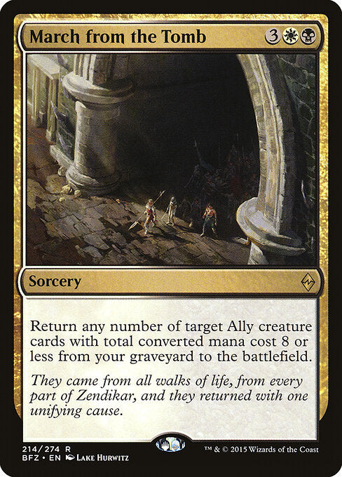 March from the Tomb (Foil) - Battle for Zendikar