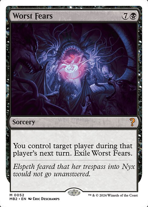 Worst Fears (White Border) - Mystery Booster 2