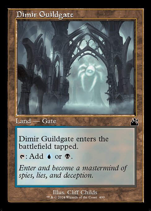 Dimir Guildgate (Retro Frame) (Foil) - Ravnica Remastered
