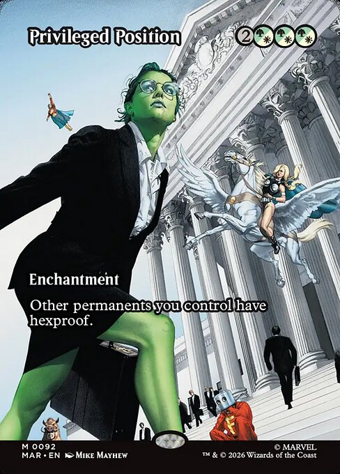 Privileged Position (Borderless) (Foil) - Marvel Universe Eternal-Legal