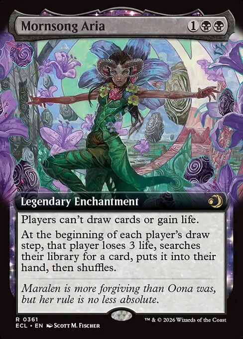 Mornsong Aria (Extended Art) (Foil) - Lorwyn Eclipsed