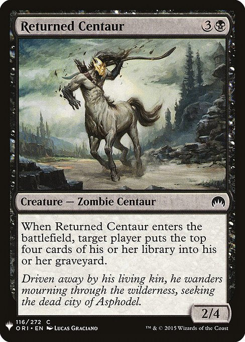 Returned Centaur - The List Reprints