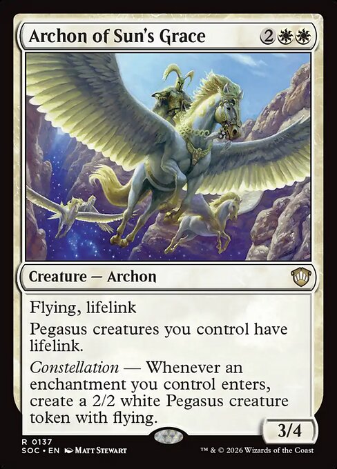 Archon of Sun's Grace - Commander: Secrets of Strixhaven