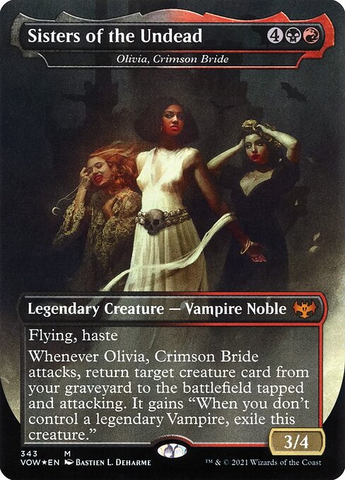 Sisters of the Undead - Olivia, Crimson Bride (Foil) - Innistrad: Crimson Vow