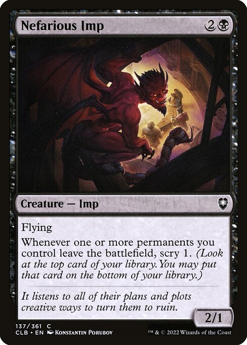 Nefarious Imp - Commander Legends: Battle for Baldur's Gate