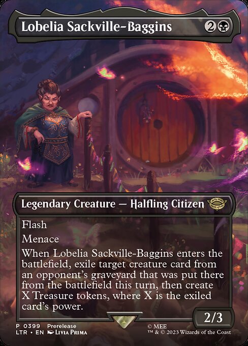Lobelia Sackville-Baggins (Borderless) - Universes Beyond: The Lord of the Rings: Tales of Middle-earth