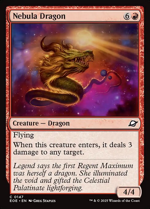 Nebula Dragon (Foil) - Edge of Eternities