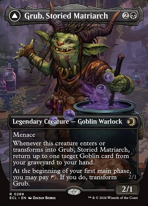 Grub, Storied Matriarch (Borderless) (Foil) - Lorwyn Eclipsed
