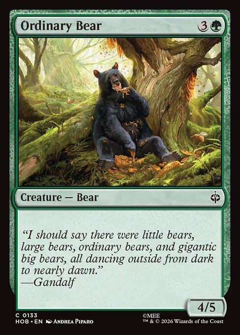 Ordinary Bear (Foil) - The Hobbit