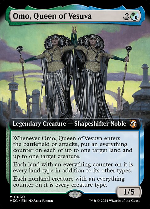 Omo, Queen of Vesuva (Extended Art) - Commander: Modern Horizons 3