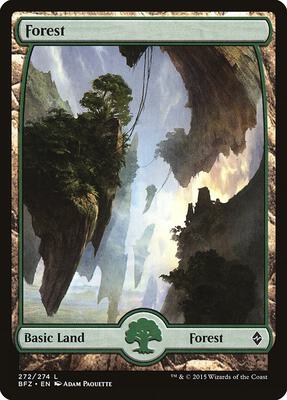 Forest (272) - Full Art - Battle for Zendikar