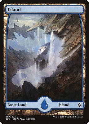 Island (257) - Full Art - Battle for Zendikar