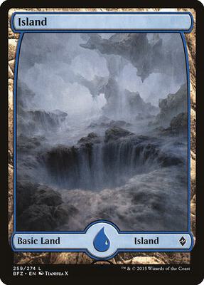 Island (259) - Full Art - Battle for Zendikar