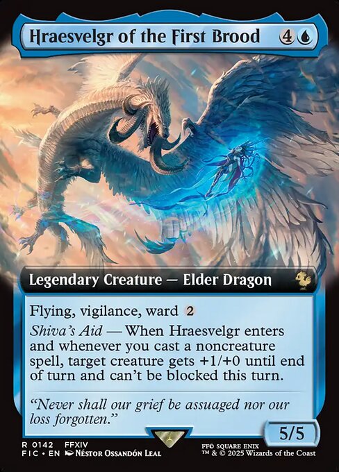 Hraesvelgr of the First Brood (Extended Art) (Foil) - Commander: FINAL FANTASY