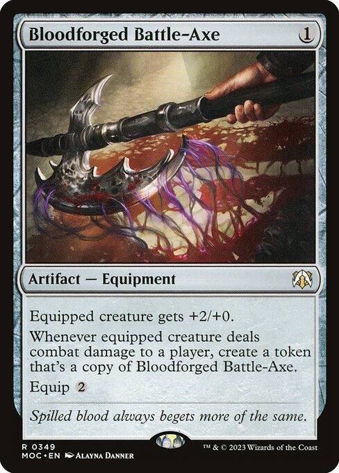 Bloodforged Battle-Axe - Commander: March of the Machine
