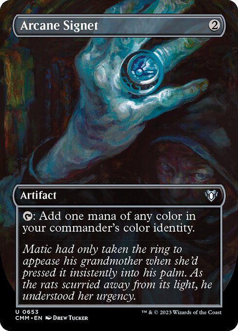 Arcane Signet (Borderless) (Foil) - Commander Masters