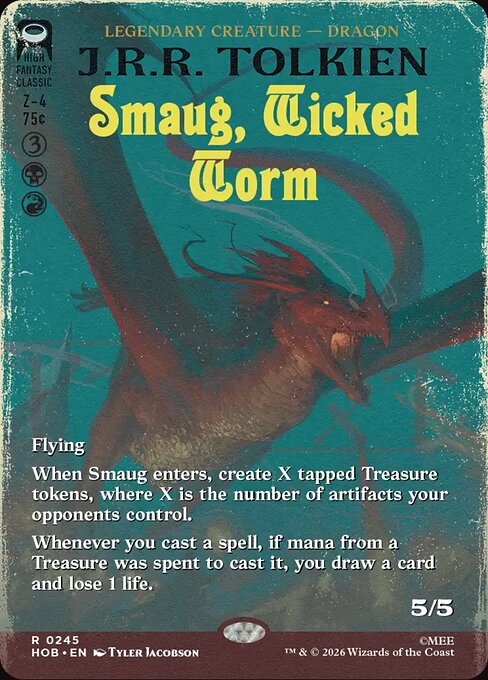 Smaug, Wicked Worm (Borderless) - The Hobbit