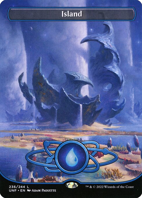 Island (236) (Borderless) (Foil) - Unfinity