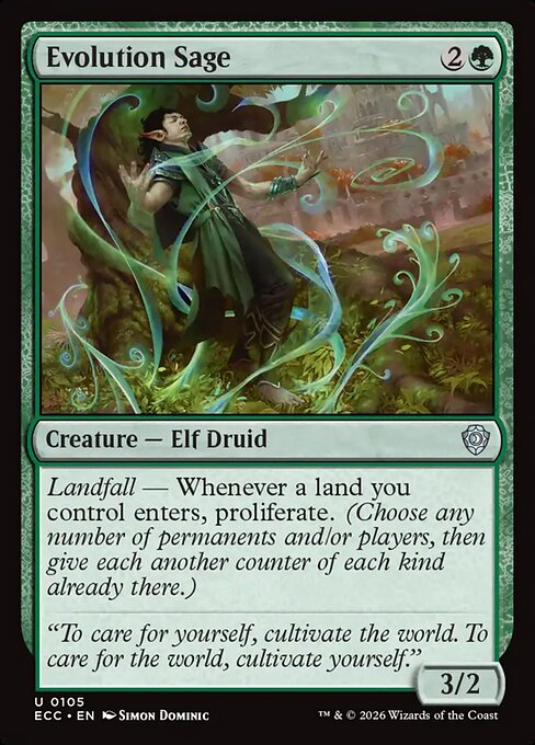 Evolution Sage - Commander: Lorwyn Eclipsed