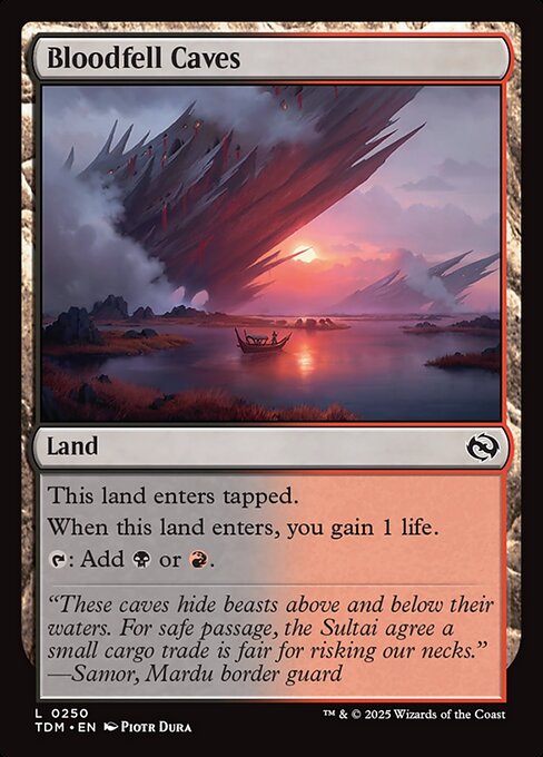 Bloodfell Caves (Foil) - Tarkir: Dragonstorm