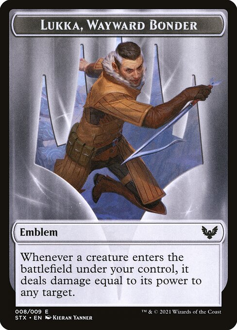 Emblem - Lukka, Wayward Bonder (Foil) - Strixhaven: School of Mages