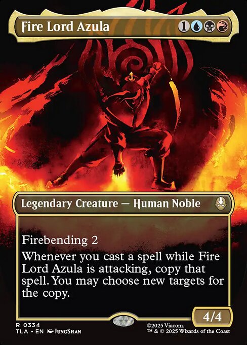 Fire Lord Azula (0334) (Borderless) (Foil) - Avatar: The Last Airbender