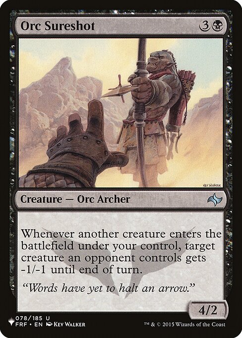 Orc Sureshot - The List Reprints