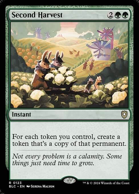 Second Harvest - Commander: Bloomburrow