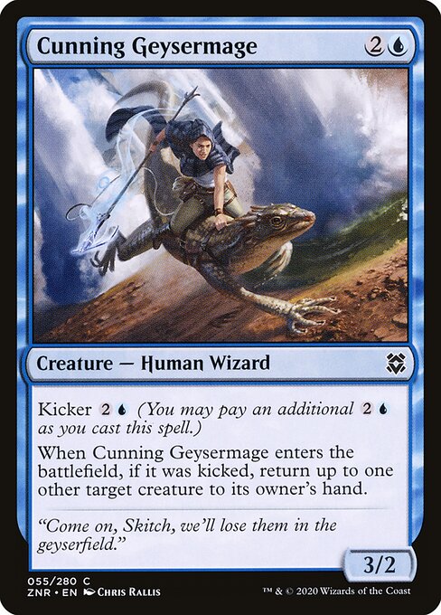 Cunning Geysermage (Foil) - Zendikar Rising