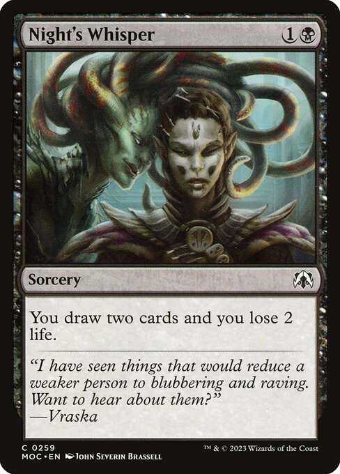 Night's Whisper - Commander: March of the Machine