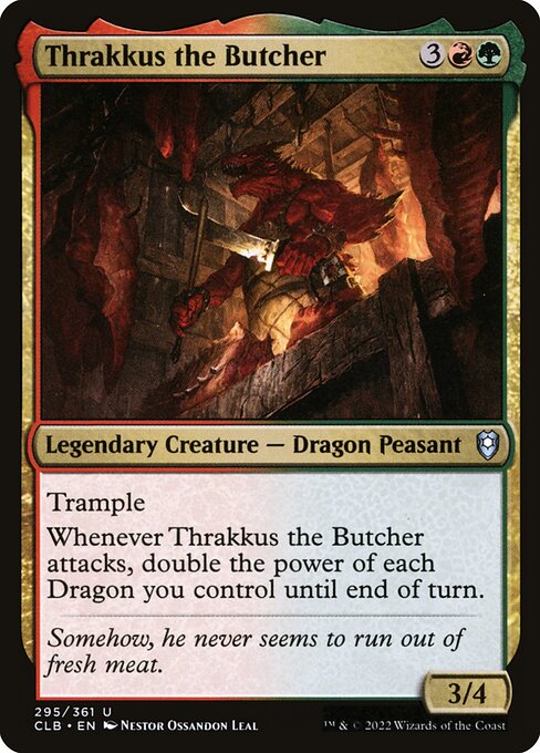 Thrakkus the Butcher (Foil) - Commander Legends: Battle for Baldur's Gate