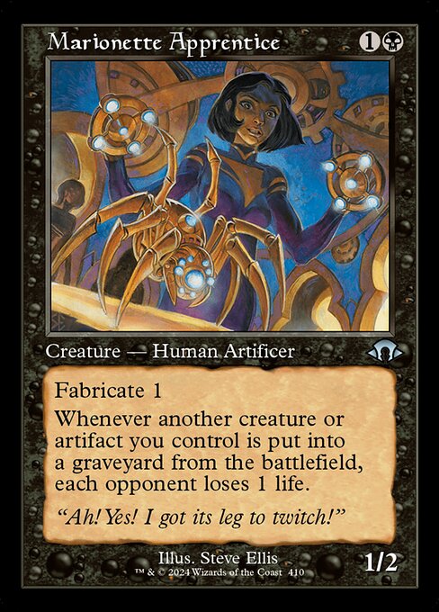 Marionette Apprentice (Retro Frame) (Foil) - Modern Horizons 3