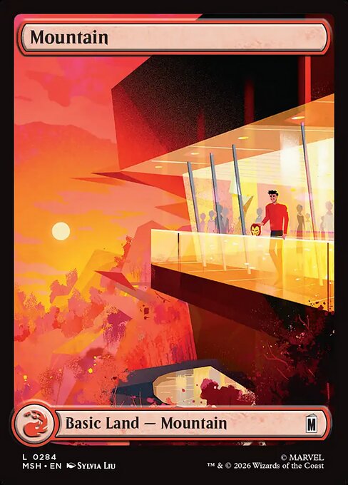 Mountain (0284) (Foil) - Marvel Super Heroes
