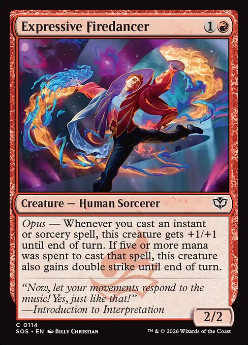 Expressive Firedancer (Foil) - Secrets of Strixhaven