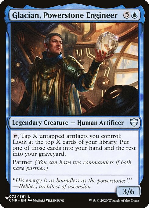 Glacian, Powerstone Engineer - The List Reprints