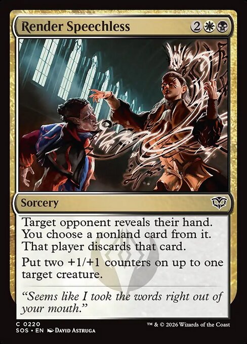 Render Speechless (Foil) - Secrets of Strixhaven