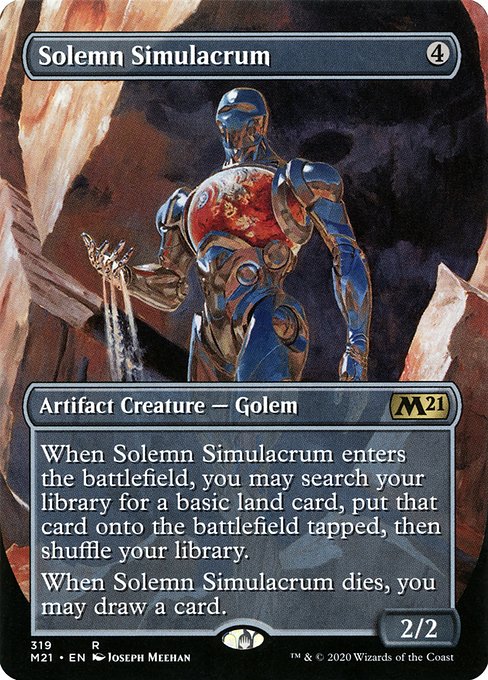 Solemn Simulacrum (Alternate Art) - Core Set 2021