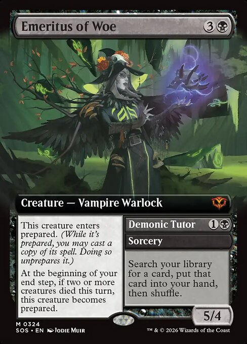 Emeritus of Woe (Extended Art) - Secrets of Strixhaven