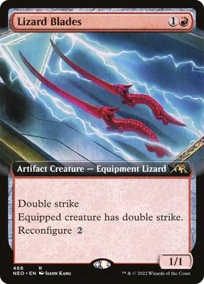 Lizard Blades (Extended Art) - Kamigawa: Neon Dynasty