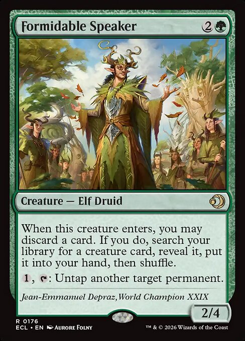 Formidable Speaker (Foil) - Lorwyn Eclipsed