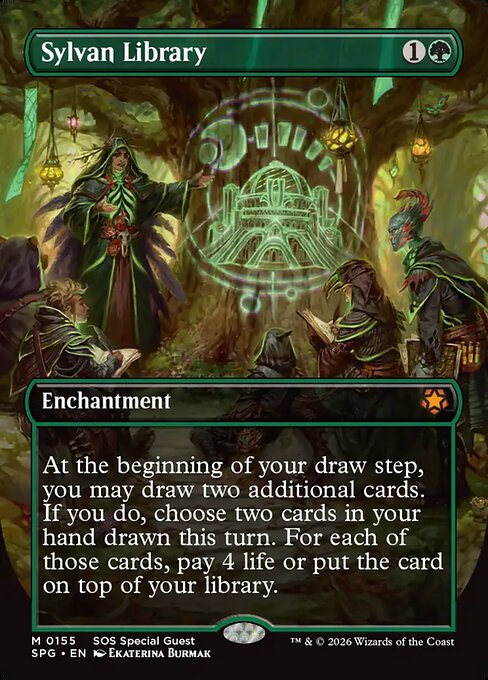 Sylvan Library (Borderless) (Foil) - Special Guests