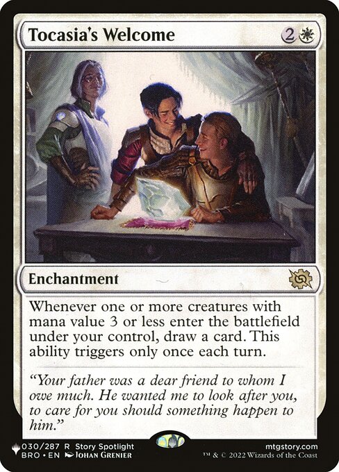Tocasia's Welcome - The List Reprints
