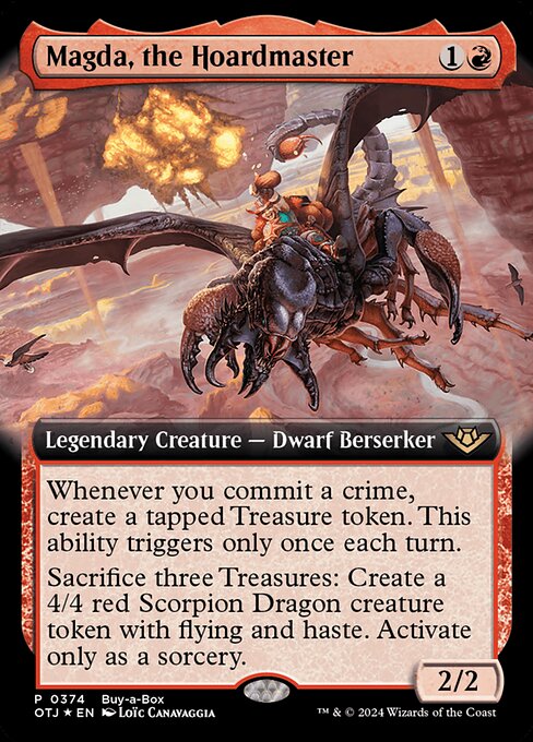 Magda, the Hoardmaster (Extended Art) (Foil) - Buy-A-Box Promos