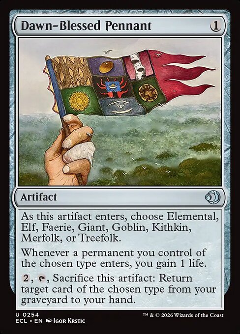 Dawn-Blessed Pennant (Foil) - Lorwyn Eclipsed