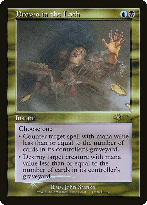 Drown in the Loch (Retro Frame) (Foil) - Open House Promos